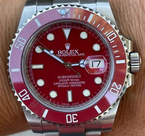 rolex submariner color change|Rolex red submariner for sale.